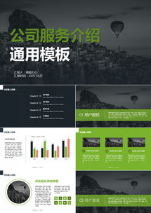 熊貓辦公軟件服務介紹PPT模板 18頁專業展示您的產品與服務